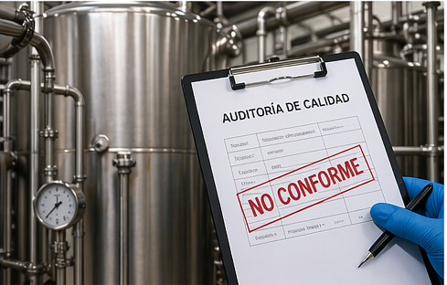 Superficies que no superan auditorías o validaciones